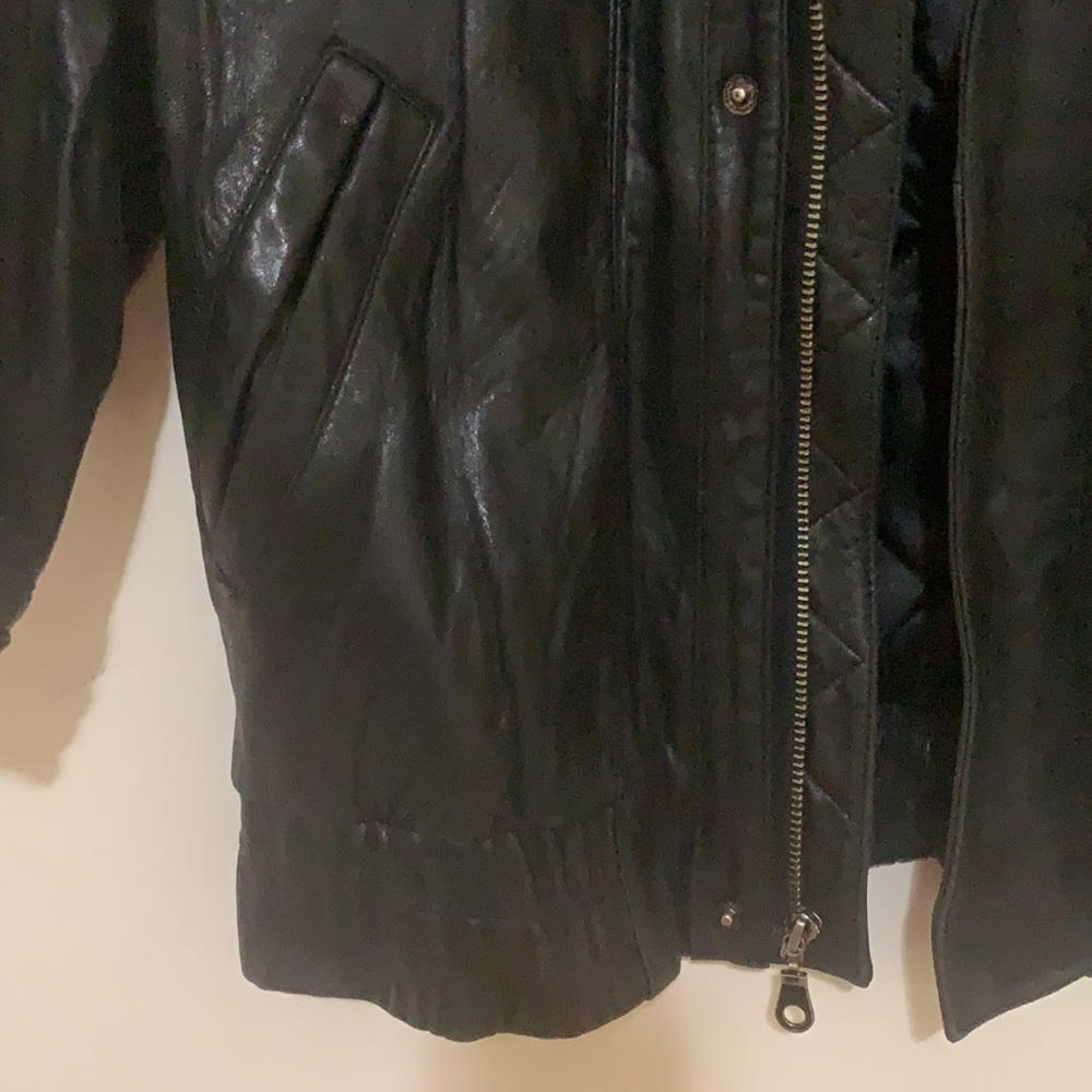 Nicole Miller leather jacket - Picture 2 of 9
